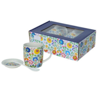 Kubki 2 sztuki 340ml ceramiczne Livello CR13-F3 Folk